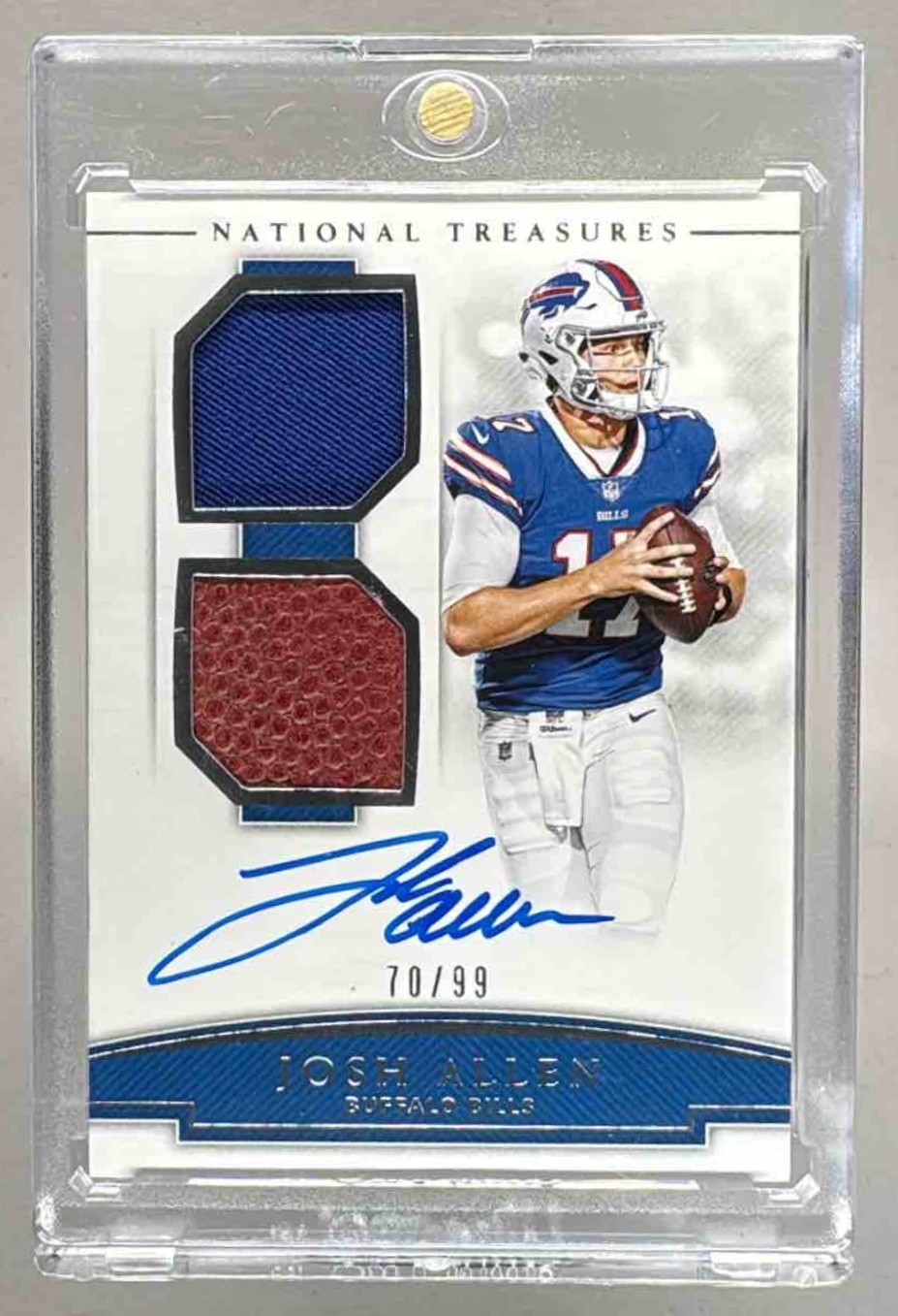 Josh Allen 2018 National Treasures Rookie NFL Gear Combo Patch Auto RC /99