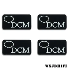 DCM Time Frame Time Window Speaker Aluminum Logo Badge 30.5mm(1.2")X15.9mm(0.62"