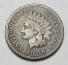 1886 T1 INDIAN HEAD CENT, VERY NICE COIN!!!!!(A5)