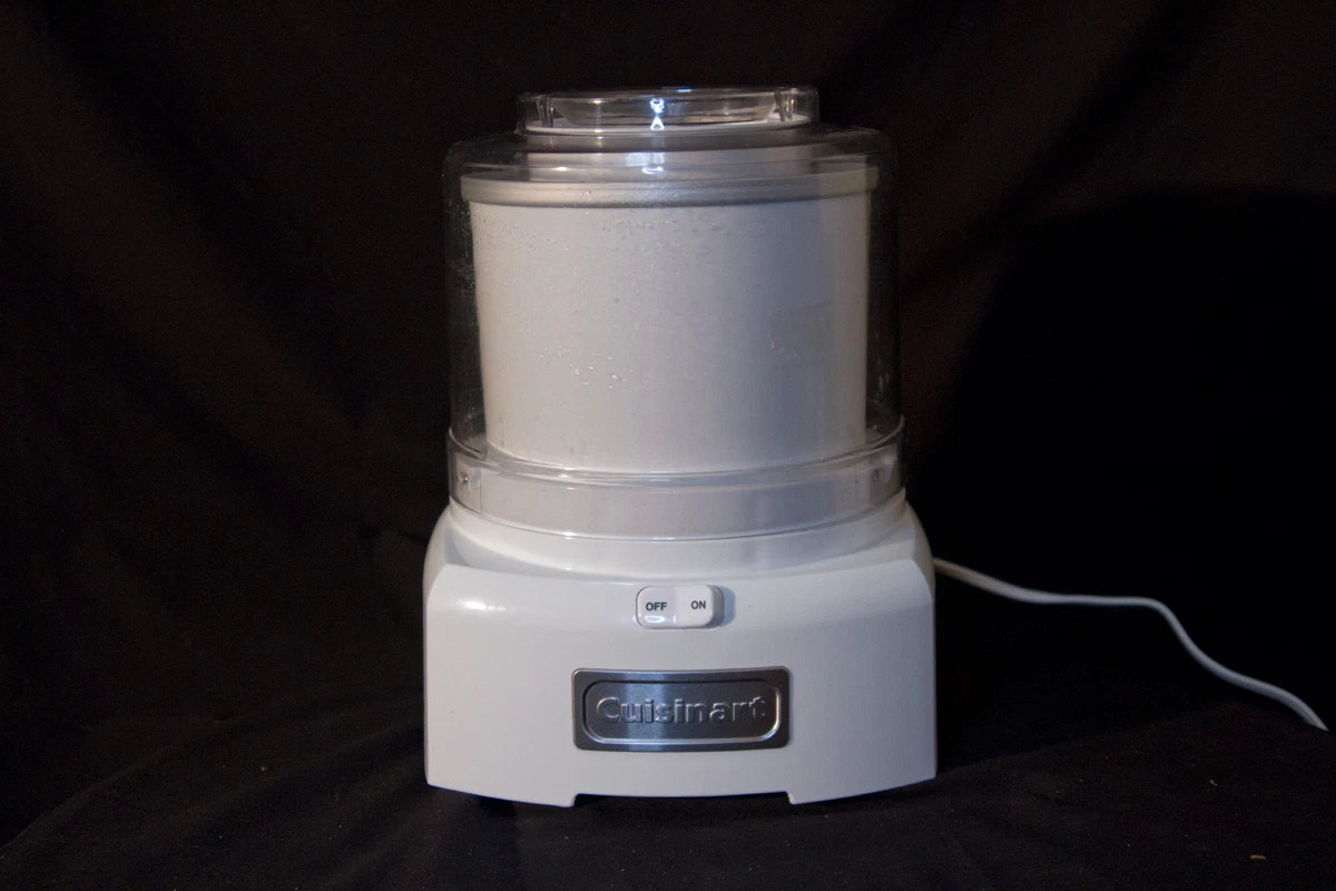 Cuisinart ICE-21 Frozen Yogurt-Ice Cream and Sorbet Maker - White/Good Cond