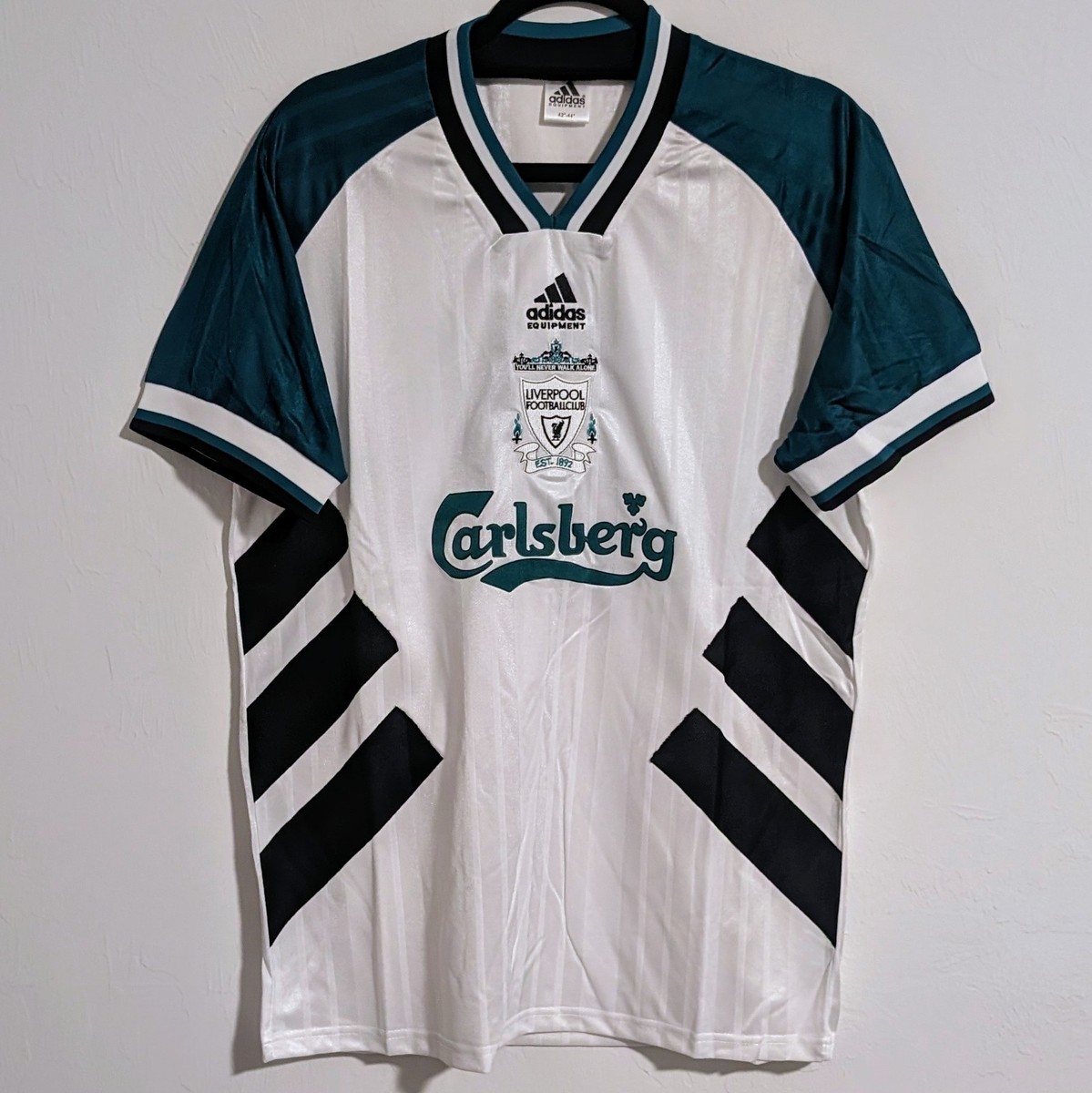 Liverpool FC Ian Rush Retro Soccer Jersey White Green Men's M | eBay