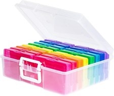 4"x6"Photo Cases and Clear Craft Keeper with Handle Organizers Photo Storage Box
