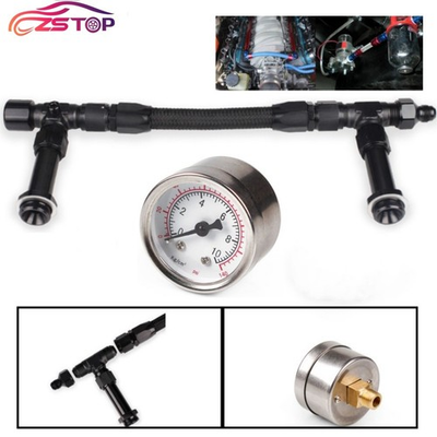 #ad #ad AN8 Braided For Holley Carburetor 4150 Pressure Gauge Dual Feed Carb Fuel Line $28.50