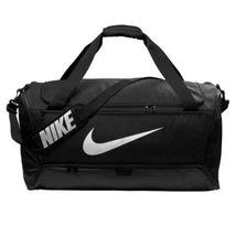 NIKE Brasilia Bag Sport, Black/Black/White, Large