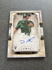 2018 Topps Five Star Dustin Fowler On Card Autograph Rookie Card, Athletics 