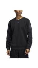 NWT Adidas Men's Crewneck Pullover Sweatshirt W/ 3 Stripes
