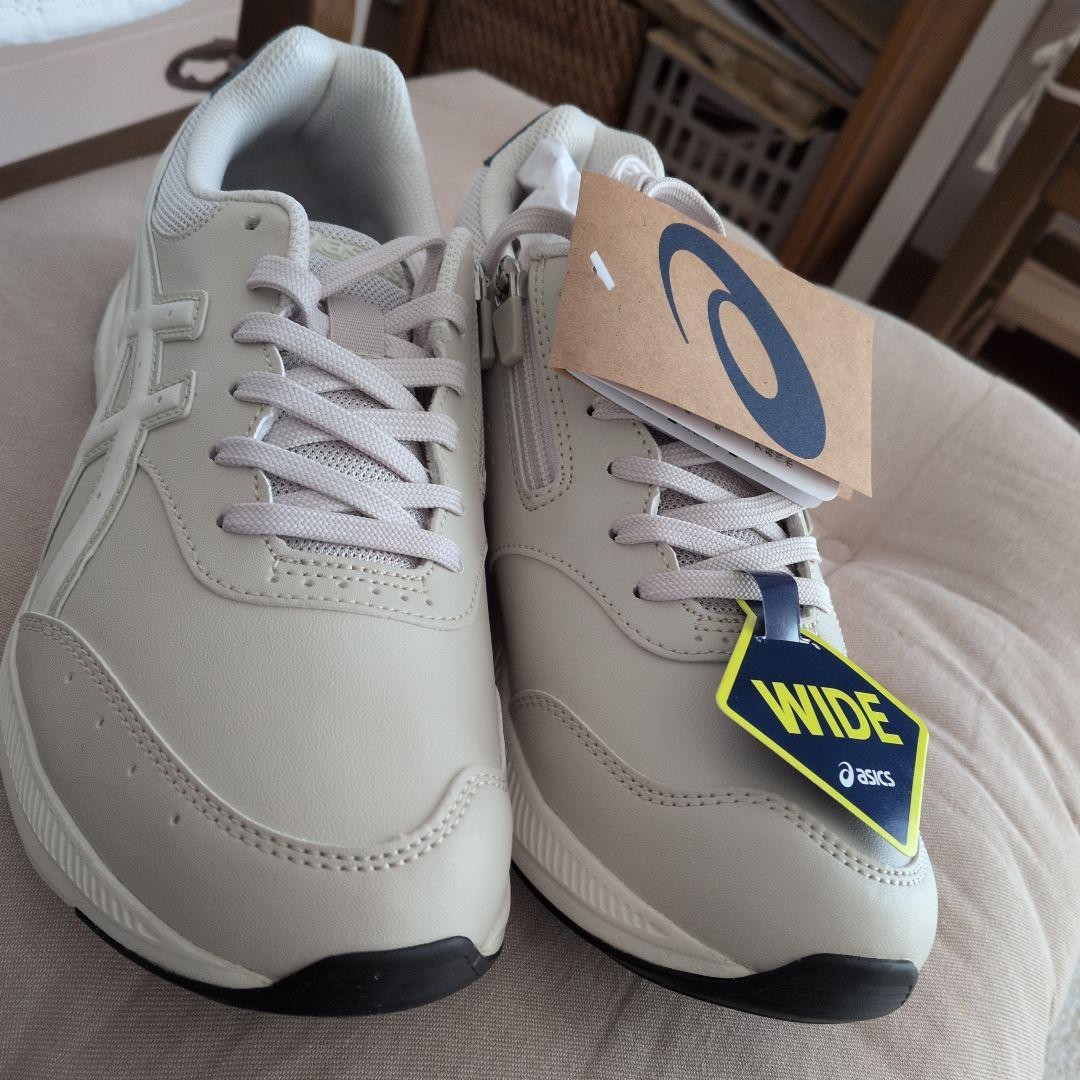 ASICS Men's Wide Fit Light Gray Sneakers New 26cm Running Shoes thumbnail 2