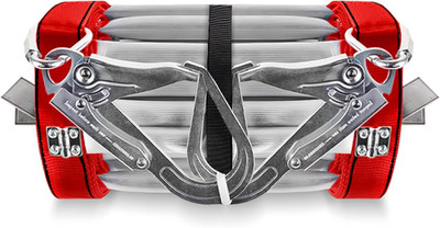 Fire Escape Ladder, 13 Ft 2 Story Collapsible Lightweight Ladder with 2 Heavy Ho