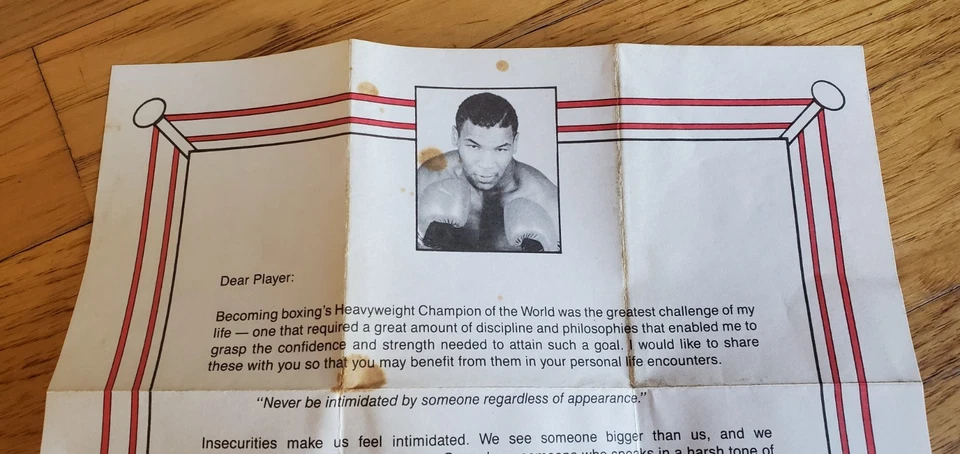 Mike Tyson's Punch-Out Nintendo NES Punchout Original Letter & Manual Authentic! - Image 4 of 4