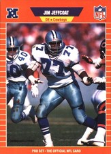 1989 Pro Set Jim Jeffcoat #90 Dallas Cowboys