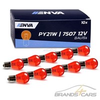 10 StüCk Enva PY21W 12V 21W Orange Amber GlÜHlampe GlÜHbirne Kugellampe Blinker