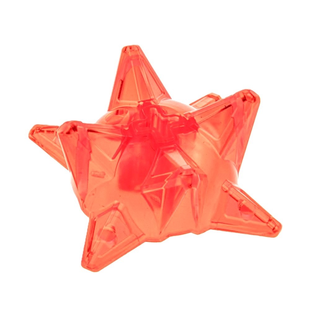 1X Lego Hero Factory Weapon Spike Ball Half Trans. Neon Orange Axle Hole 98578