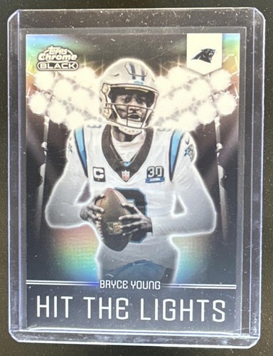 2025 Topps Chrome Black Bryce Young Hit the Lights #HL-19 Panthers