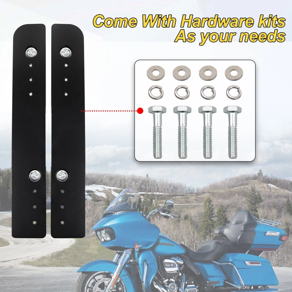 Pack Relocate Kit Adjustable 1"-3" Mount Fit For Harley CVO Road Glide 2014-2024 - Image 2 of 4