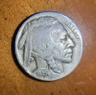 1935-P Buffalo Nickel, Die Error Reverse, Lattice Pattern, Nice Error Coin