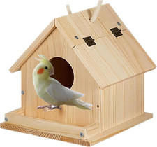 Parakeet Nest Warm Box, Bird Breeding Box, Parrot Wood House Nesting Box, Parrot