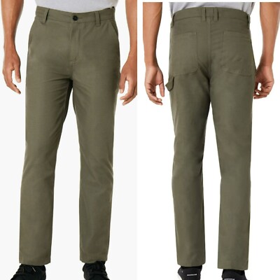 Oakley Icon Worker Pants Custom Fit Dark Brush Green Men's Size 32