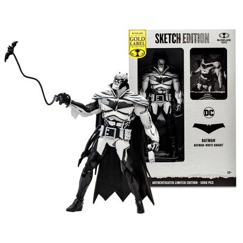 Mcfarlane DC Multiverse Batman White Knight Sketch Edition Gold