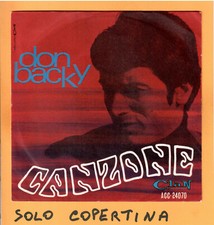 SOLO COPERTINA - 7" - DON BACKY - Canzone - EX ITA