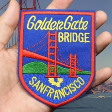 Golden Gate Bridge - San Francisco CA - 3.75" x 3.0" Embroidered Iron On Patch