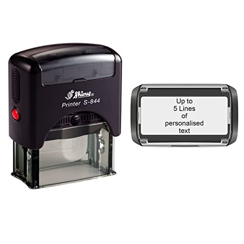 Sello de dirección de goma personalizado brillante S-844 56 mm x 20 mm - Imagen 1 de 7