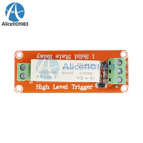 Relè a stato solido SSR 1 canale trigger alto-basso 5A 3-32V per Arduino Uno R3 fai da te - Foto 9 di 11