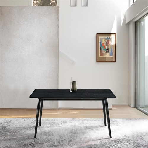 Armen Living Westmont Rectangular Contemporary Wood Dining Table in Black - Picture 5 of 6