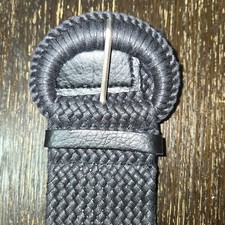 TwentyOne Black Elastic Criss Cross Waist Belt Size M