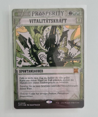 Vitalitätskraft /  Force of Vigor (MTG *FOIL* deutsch)