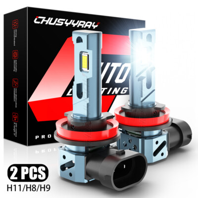2X H11 LED Headlight Bulbs High/Low Beam For Kawasaki ZX10r Ninja 2007 2008 2009