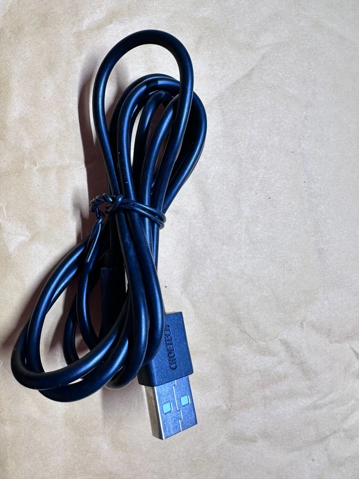 Cabo preto Choetec micro redondo USB carregador rápido sincronização de dados 4 pés. - Imagem 3 de 4