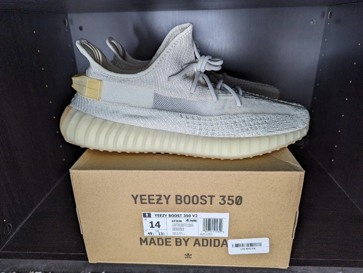 Adidas Yeezy Boost 350 v2 Light Men s Size 14 New With Damaged Box