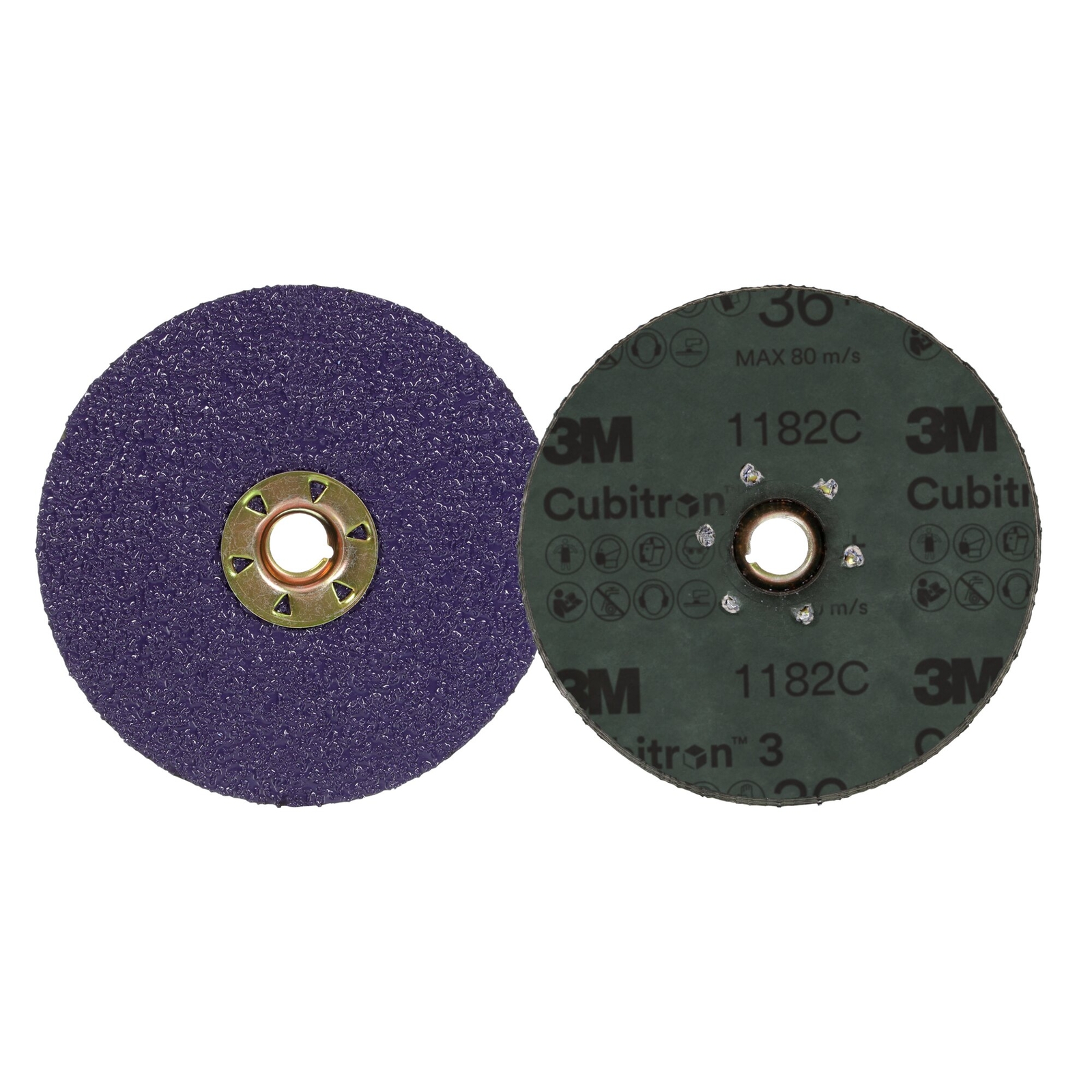 3M Cubitron 3 Fibre Disc 1182C, 36+, TN Quick Change, 5 in, Die 500P | eBay