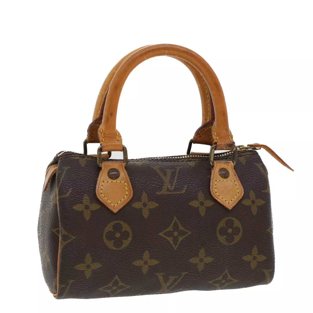 LOUIS VUITTON Monogram Mini Speedy Hand Bag M41534 LV Auth 44219