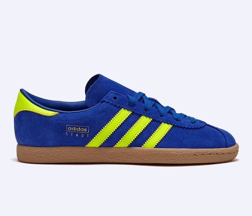adidas Originals STADT MEN'S SHOES SUEDE GUM JI1884 BLUE adidas Originals STADT MEN'S SHOES SUEDE GUM JI1884 BLUE