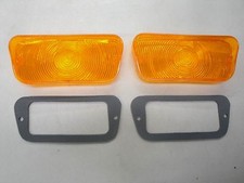 67 68 69 Ford Truck Amber Park Light Lens Set W Gaskets Fomoco New