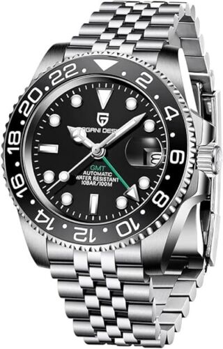 Pagani Design Men's Automatic Mechanical Stainless Steel Watch BLACK PD-1662