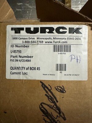 Lotto Di 3 Cavi Turck M8 3 Pin A 2 Vagine Femmina – 6 Metri, Modello PSG 3M-6/CS14064