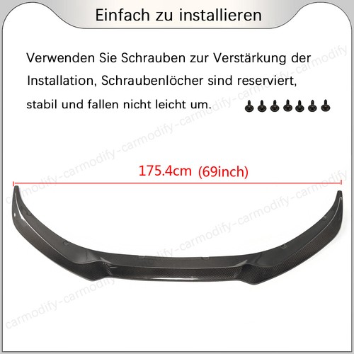 Labio de alerón de carbono para Jaguar XE Limo15-17 labio delantero espada de alerón delantero enfoque - Imagen 3 de 9