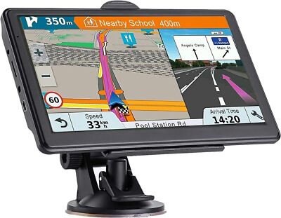 7'' Gps Navigation Touch Screen Maps w/ Spoken Direction for Car/Truck 2024 NEW