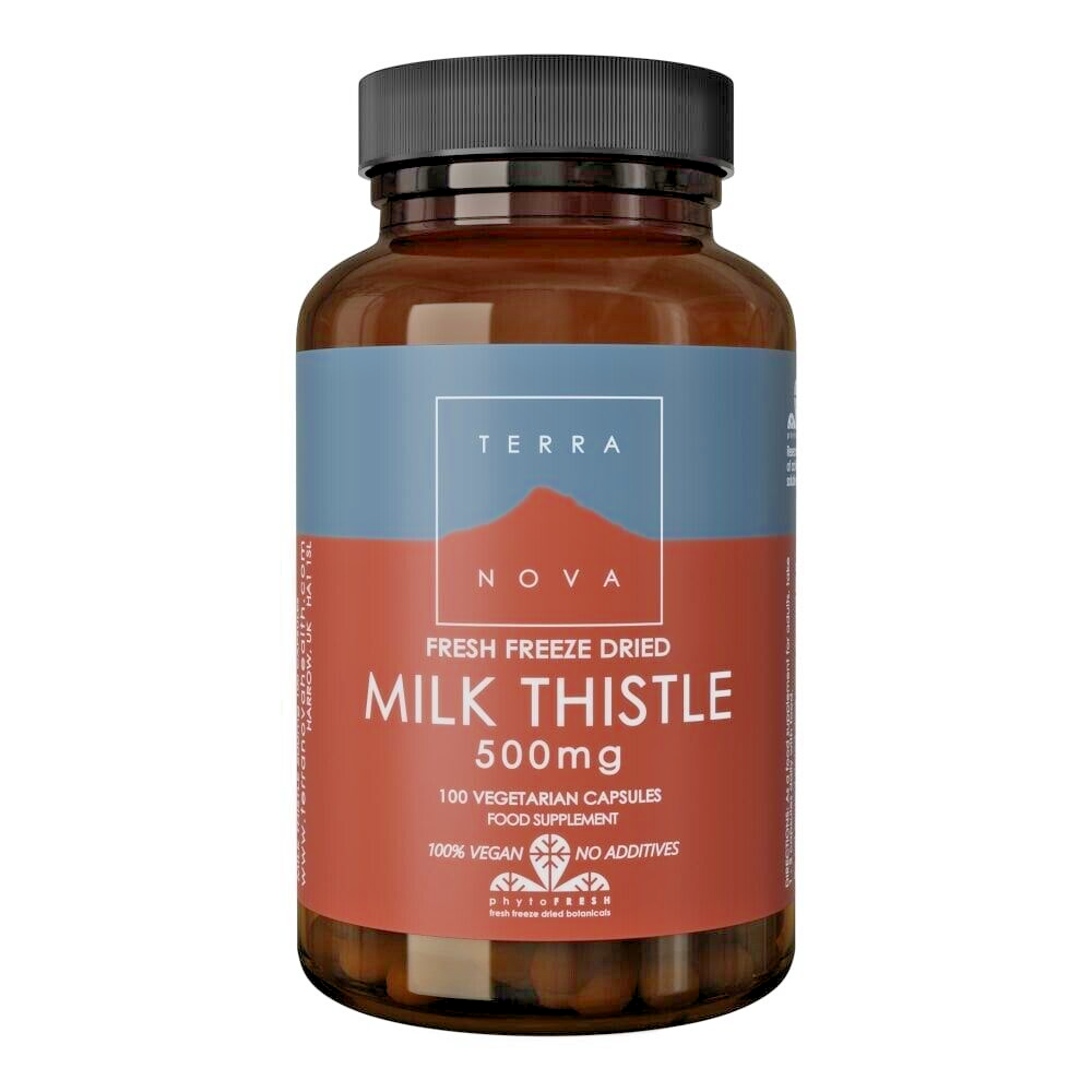 Terra Nova Milk Thistle 500mg 100 Vegetable Capsules