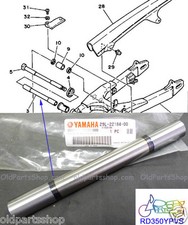 Yamaha RD250YPVS RZ250 Swing Arm Bush TT250 TTR250 Rear Bushing OEM 29L-22184-00
