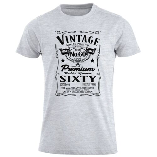 Vintage 60 Jahre 1965 T-Shirt 60. Geburtstag Geschenke für Männer, Herren Geburtstag TShirt - Bild 5 von 13