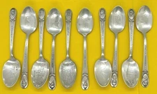 VTG WM ROGERS MFG CO. SILVEPLATE FLATWARE COMMEMORATIVE PRESIDENTS SPOONS CHOICE