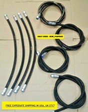 Jcb Spare Hose 3/8 Bsp Front Loader Arm Hose Kit L+R 8 Pcs.(612/01100 612/01300)