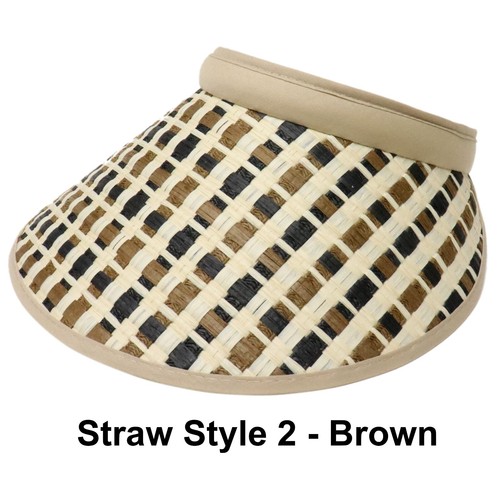 Mujeres Dama Moda Grande con Clip Visera Ala Ancha Sol Protección UV Gorra Cubierta Sombrero - Imagen 68 de 102