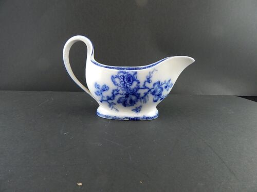 Antique Gravy Porcelain Wedgwood Pearl Painted Hand First Half '800 Butterfly - Afbeelding 1 van 7
