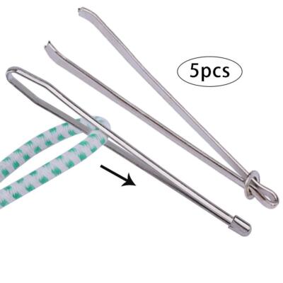 10 Stück Bodkin Nadel Elastische Kordel Zange & Einfädler Kit Pinzette Kordelzug