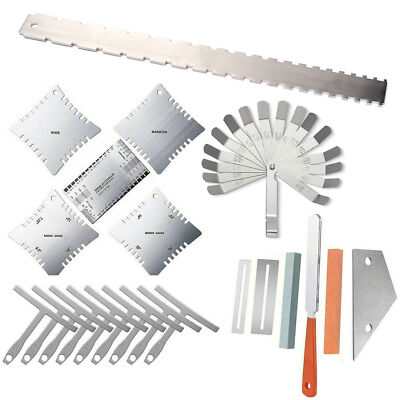 Guitar Luthier Tools Hammer File Fret Crowning Rocker Grinding Straight Edge US