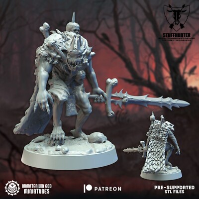 Cannibal King 32mm - Lords of the Cursed Realm - Immaterium God - Undead